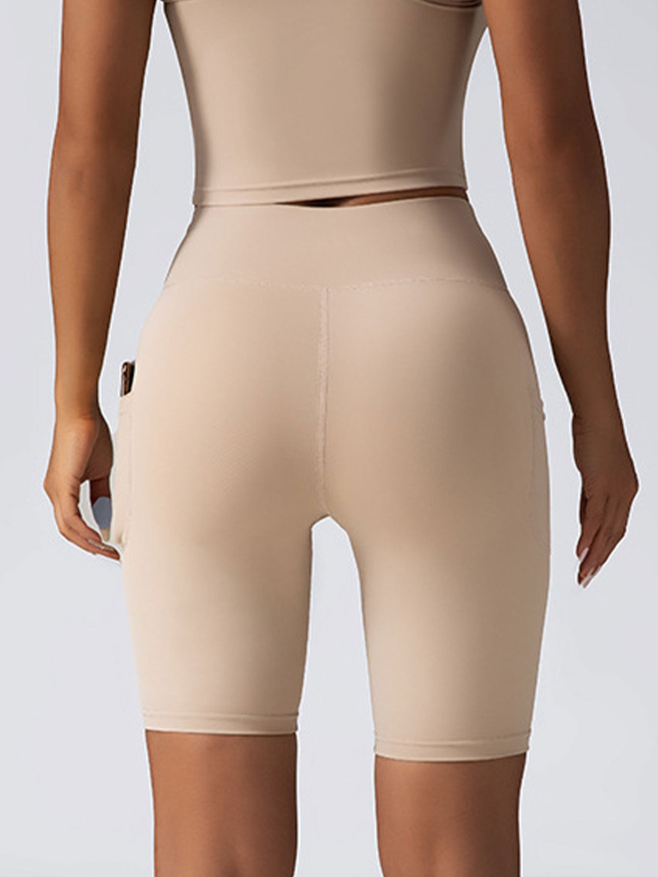 3 Pack Biker Shorts With Pockets High Waist Tummy Control Running Workout Polymide Gym Volleyball Yoga Shorts