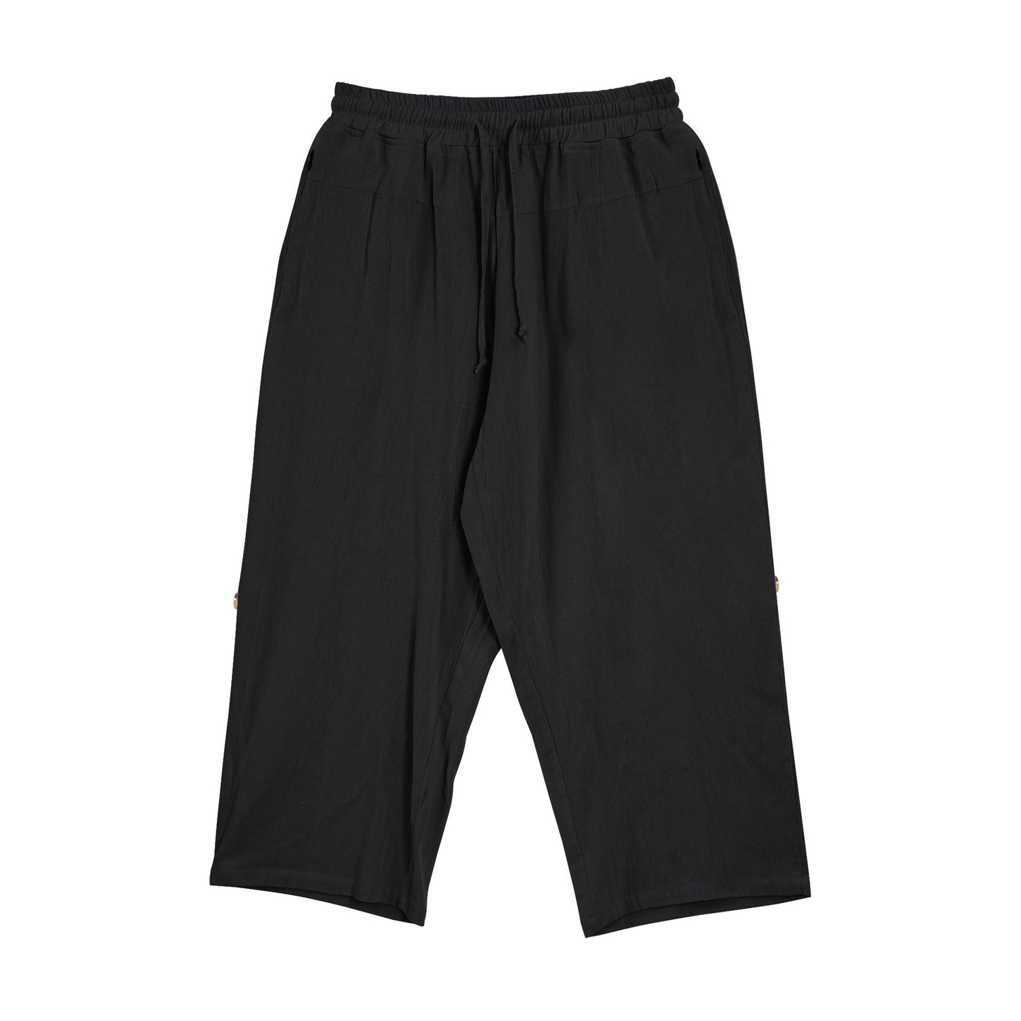 Cotton And Linen Casual Eighth Pants