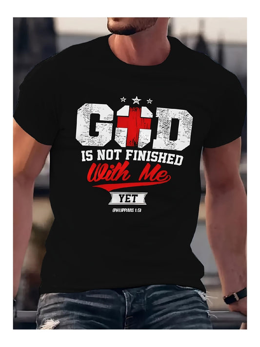 Is Not Finished With Me Yet TShirt  Christian Quote Inspirational Gift Faith Shirt
