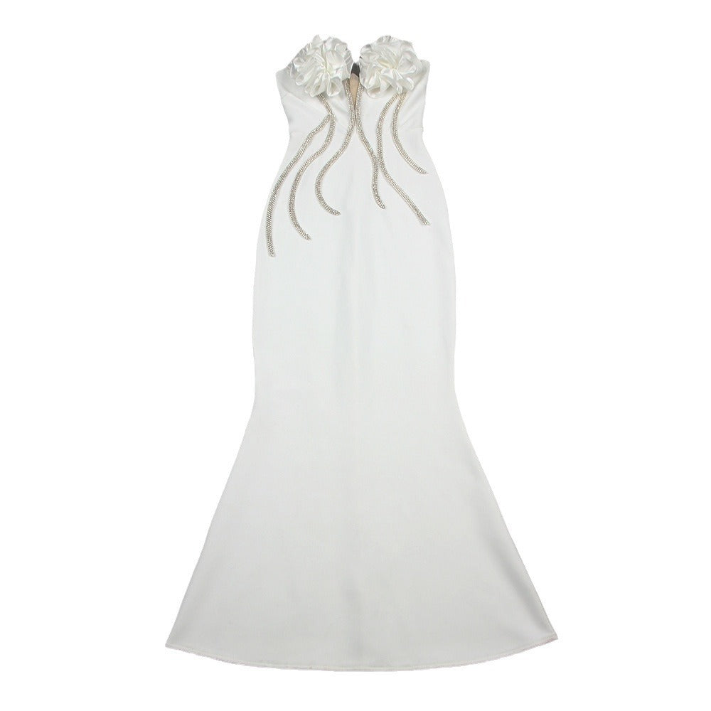 Floral Chain Long Gown New Style