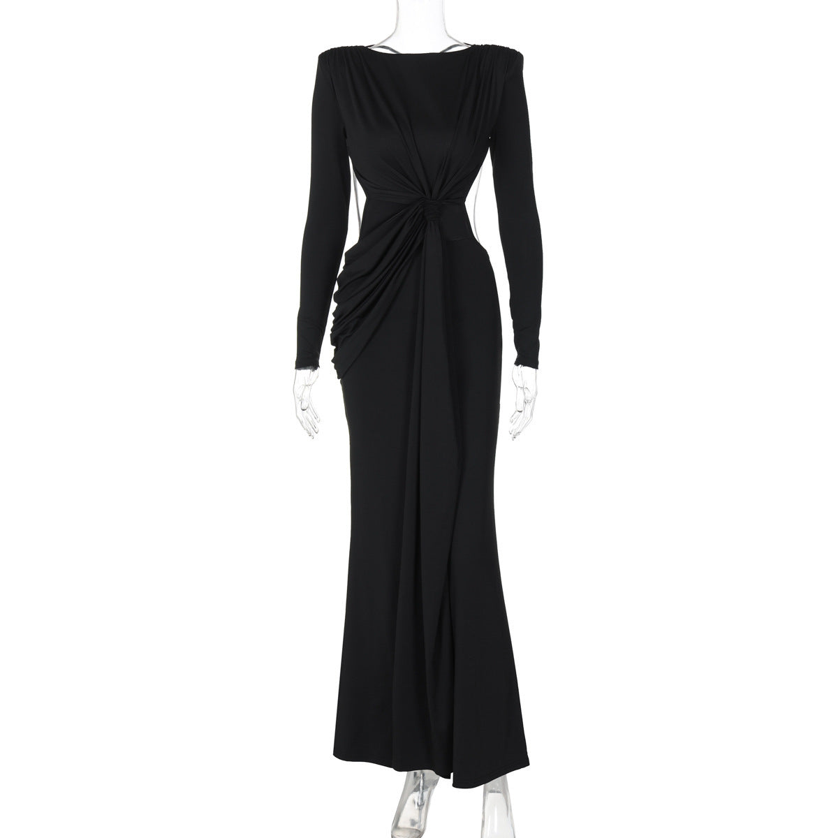 Women's S Slim-fit Long Sleeve Dress