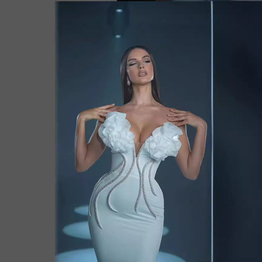 Floral Chain Long Gown New Style