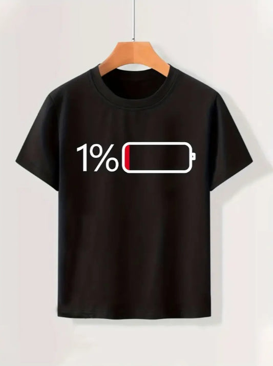 Boys' Trendy Graphic Tee - Comfy Stretch Fabric, Round Neck, Short Sleeve - Perfect For Summer Play & Casual Wear