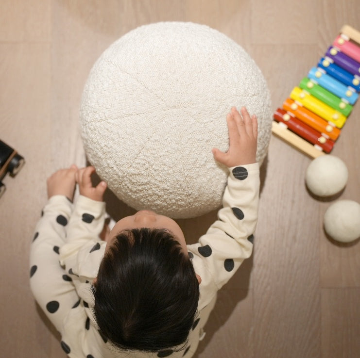 Luna 12 Inches  Round Spherical Decorative Ball Throw Pillow