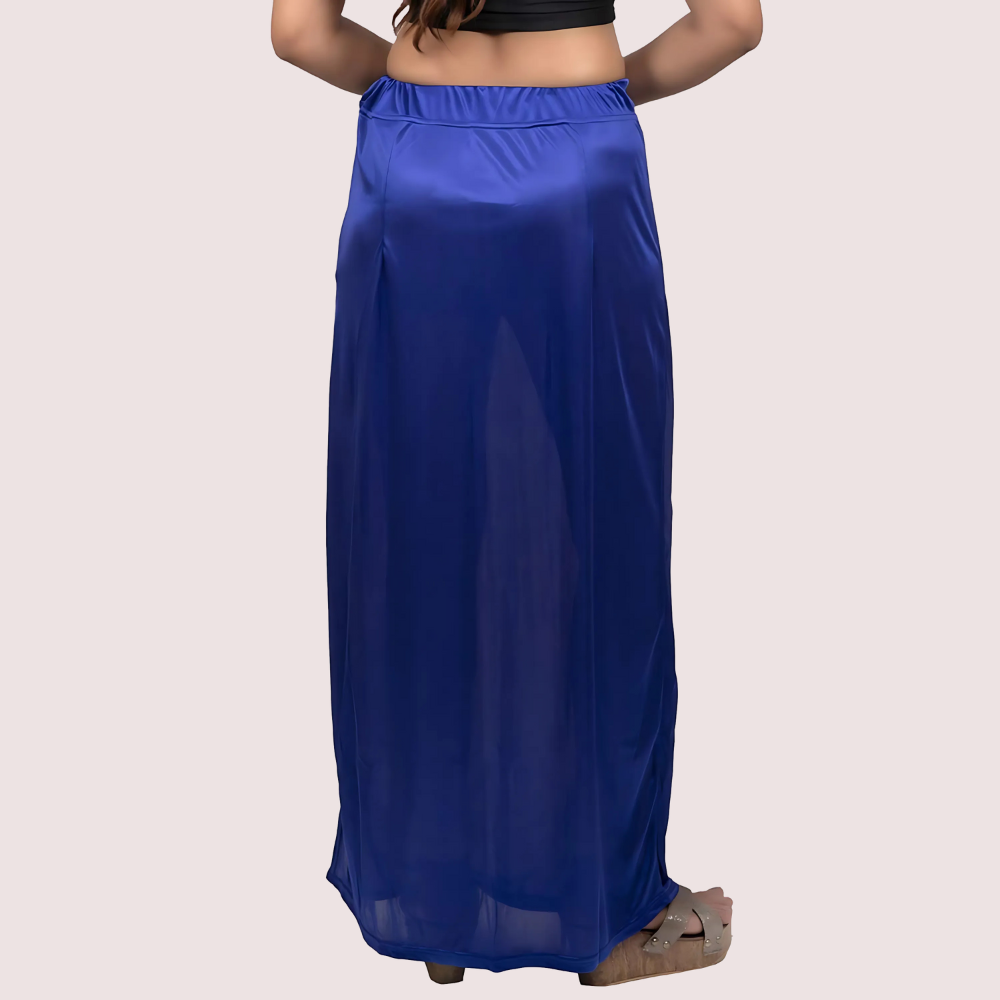 Indian Saree&#39;s Petticoat for Women Silk Satin Underskirt Solid Inner Wear
