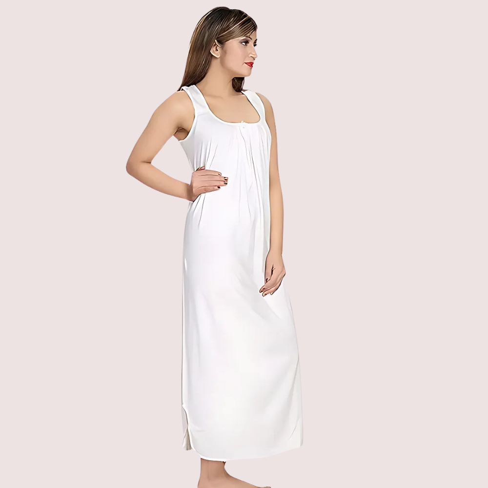 Comfortable Maxi Cotton Nighty Gown