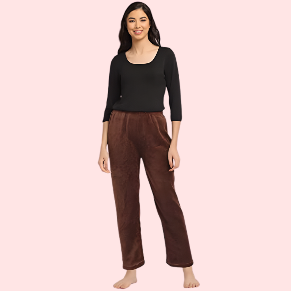 Womens Winter Cozy Warm Soft Fleece Pajama Pack of 2