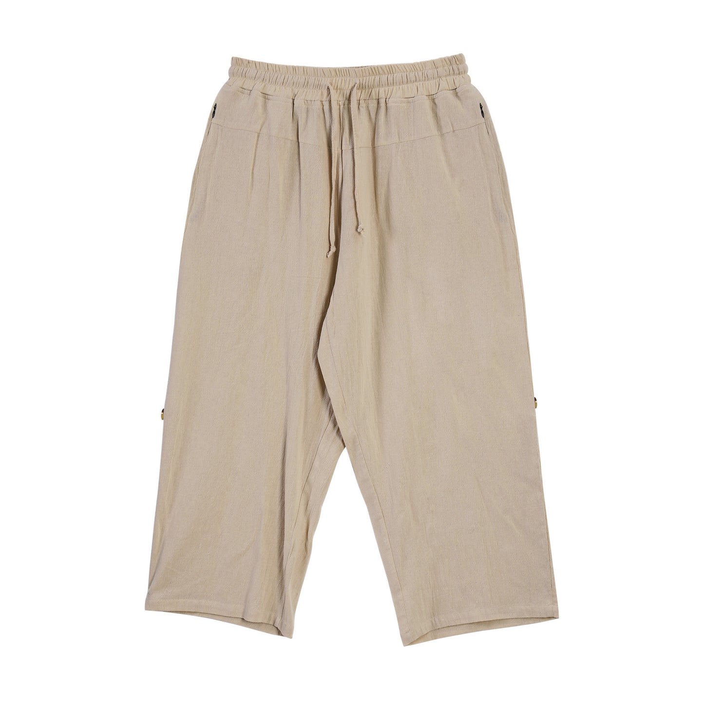 Cotton And Linen Casual Eighth Pants