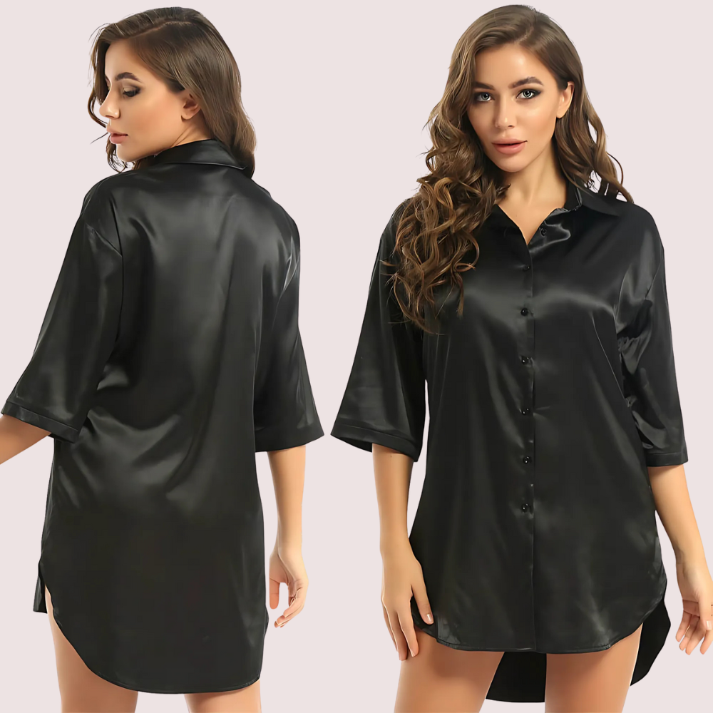 Velvet Nights Japanese Satin Nightdress